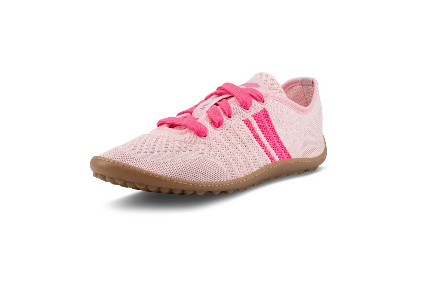 Leguano Barfußschuh Bequemschuh, Schnürschuh mit Kontrastbesatz