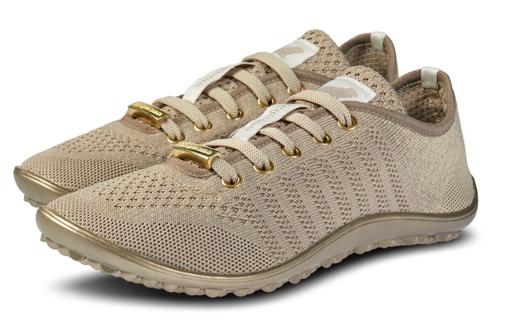 Leguano GO Barfußschuh mit praktischer Schnürung, Freizeitschuh, Halbschuh, Schnürschuh (gold)