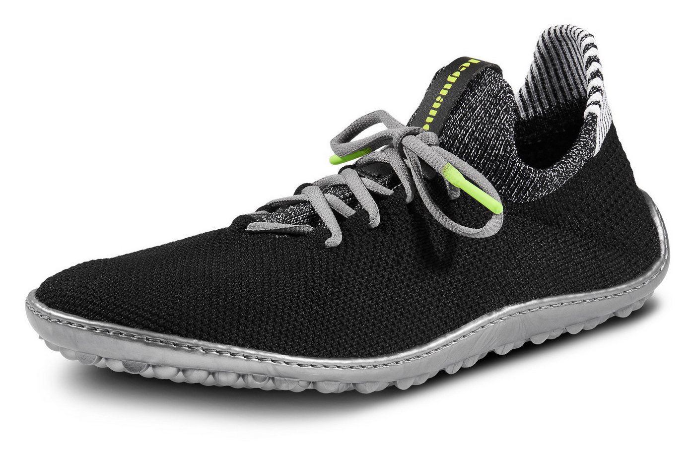 Leguano Inspiro Barfußschuh Slip-On-Sneaker, Bequemschuh, Komfortschuh mit Kontrastbesatz