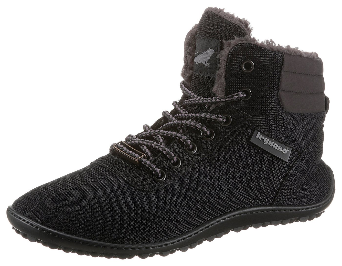 Leguano KOSMO Barfußschuh, Bequemschuh, Schnürboots mit einzigartiger Halbkugel-Laufsohle