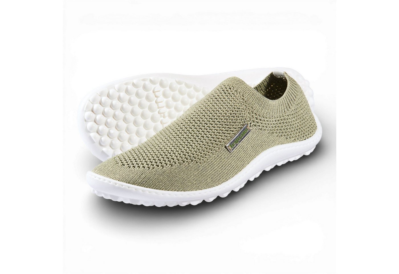 Leguano Slipper Scio (flexible Sohle, pures Barfußgefühl) grün Barfußschuh