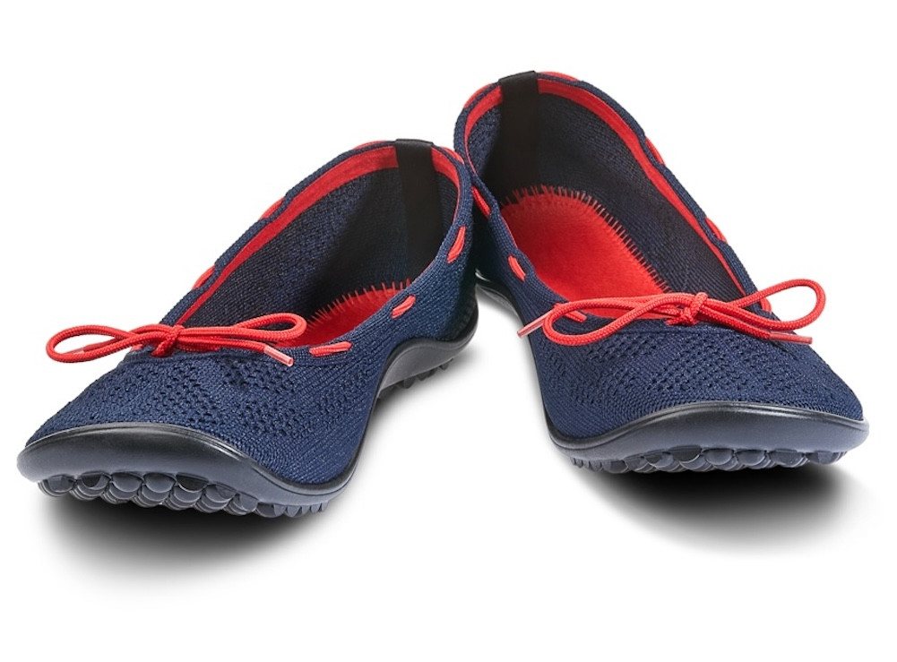 Leguano STYLE MARITIM Barfußschuh Ballerina, Slipper, Bequemschuh mit modischen Durchzügen