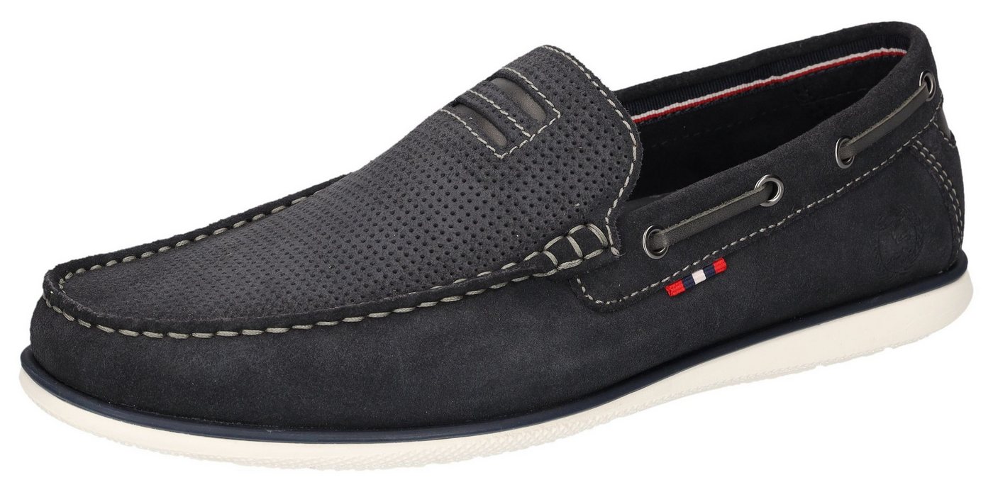 Lerros Loafer Slipper, Halbschuh, Mokassin, Schlupfschuh mit Perforation