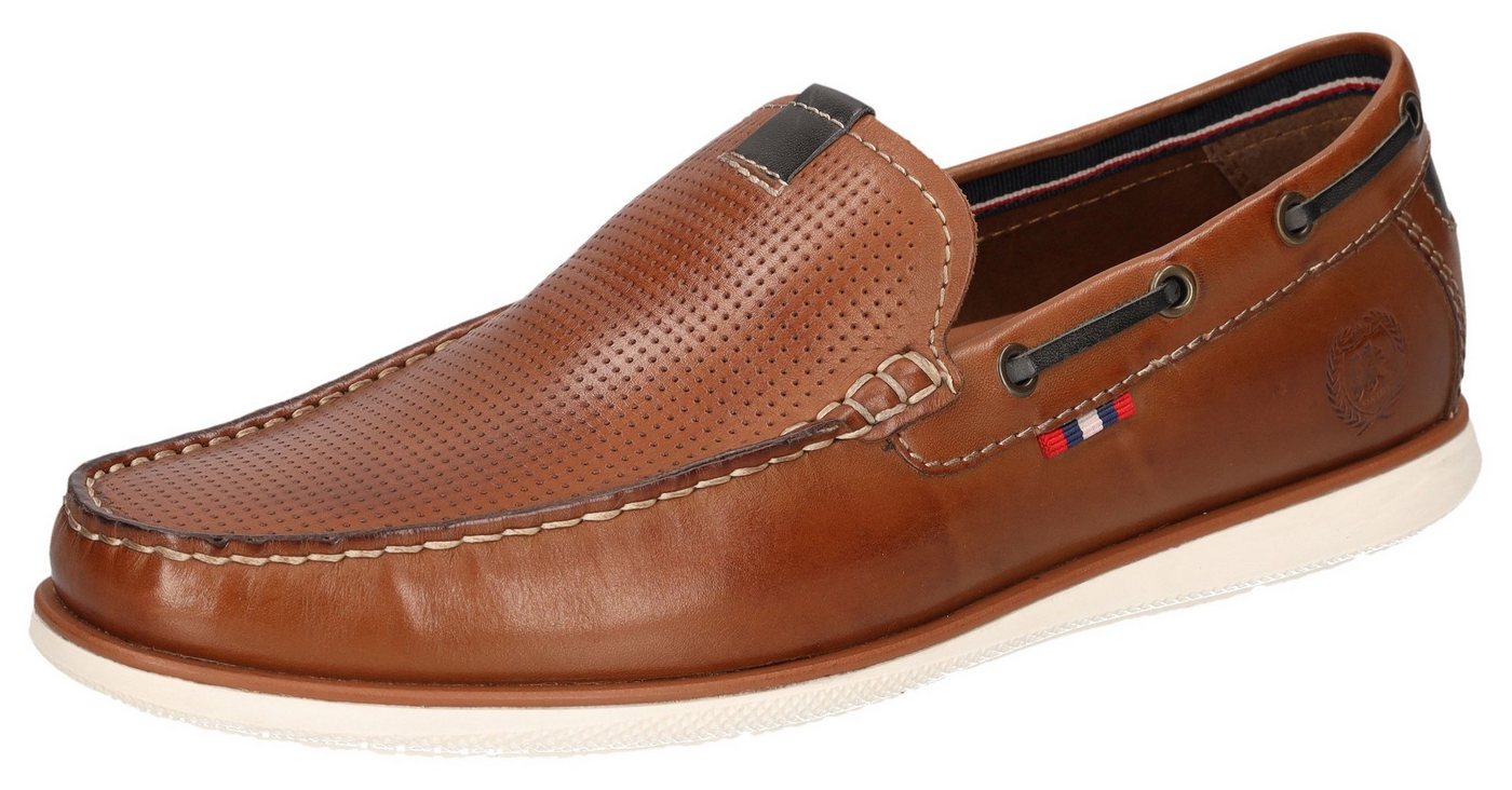 Lerros Loafer Slipper, Schlupfschuh, Mokassin, Halbschuh mit Perforation