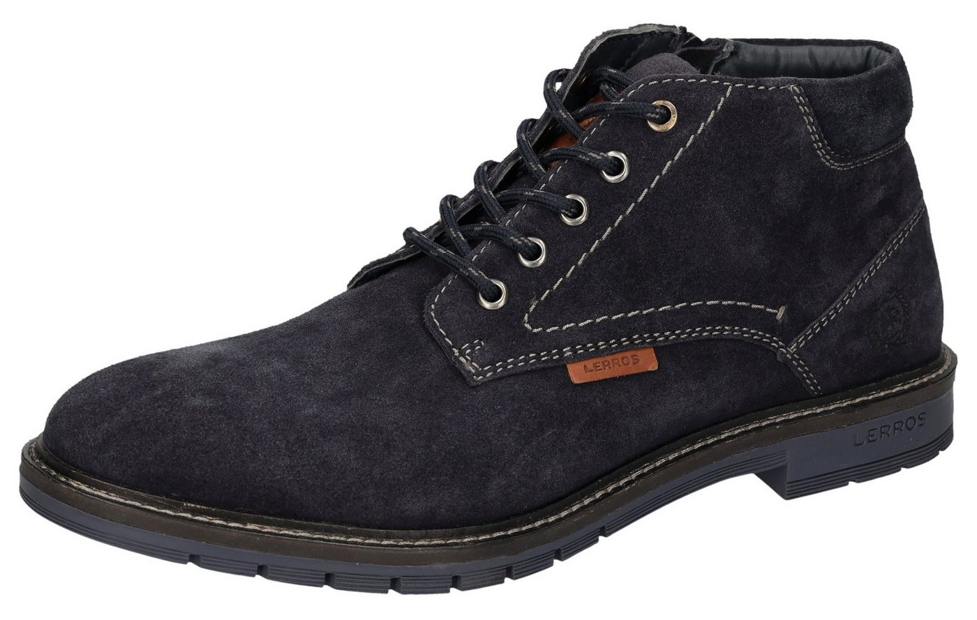 Lerros Schnürboots Business Schuh, Schnürboots mit Blockabsatz