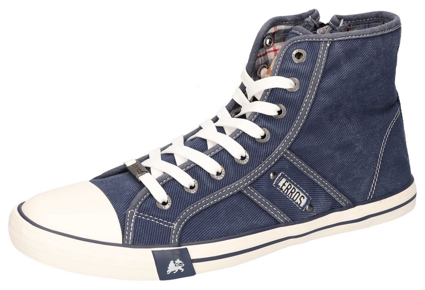 Lerros Sneakerboots Schnürboots, High Top Sneaker, Canvas-Boots mit Gummikappe