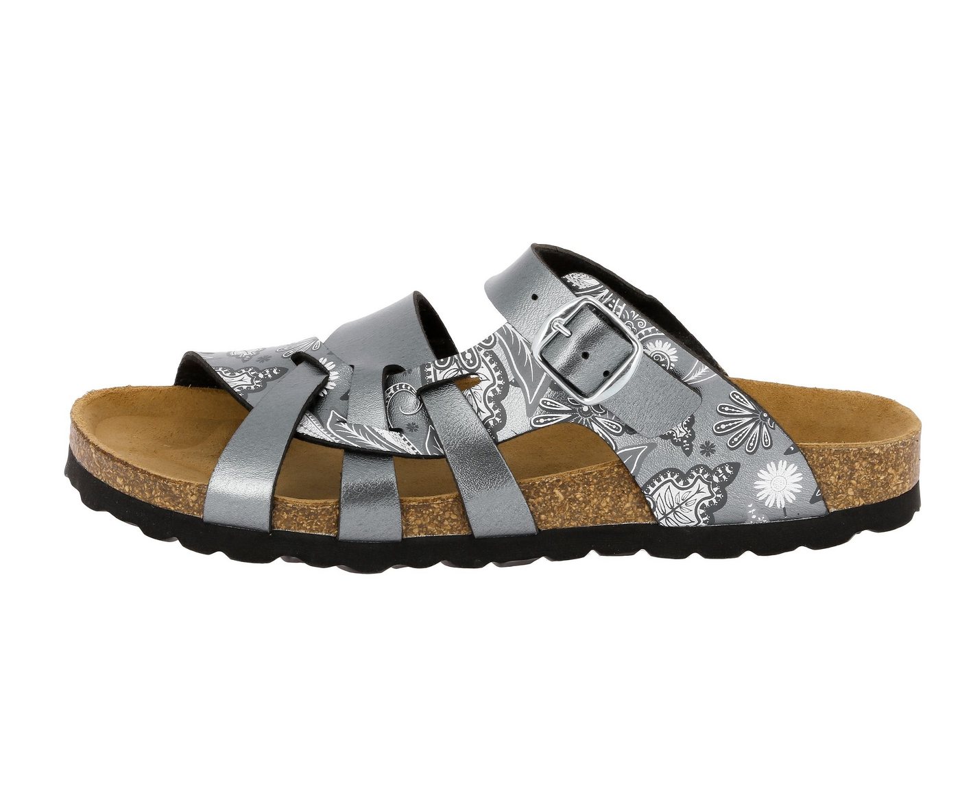 Lico Pantolette Bioline Flora Pantolette (grau)