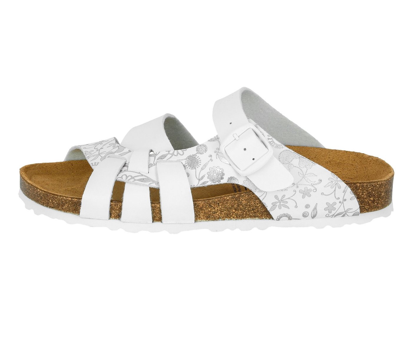 Lico Pantolette Bioline Flora Pantolette (weiß)