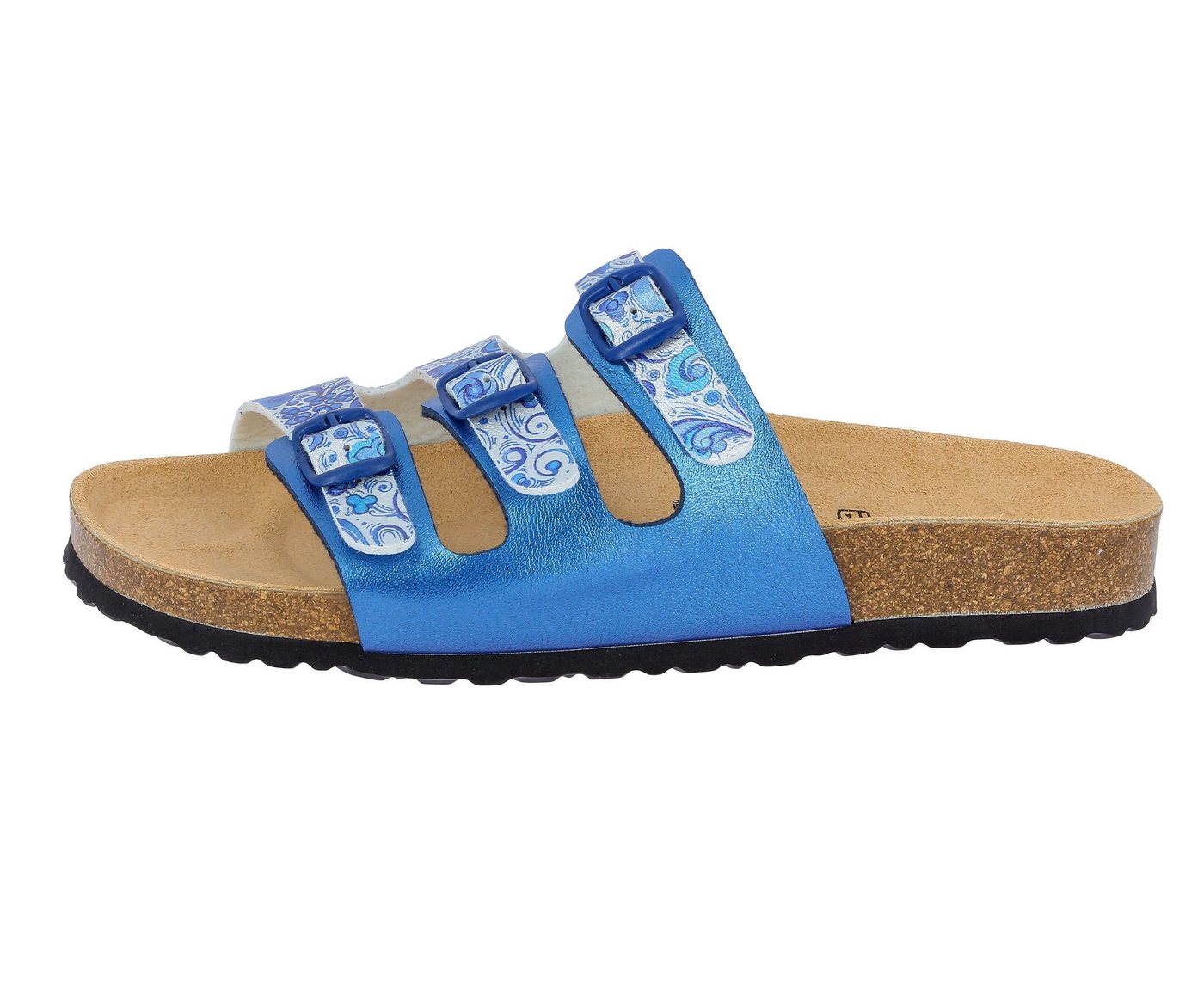 Lico Pantolette Bioline Flower Pantolette (blau)