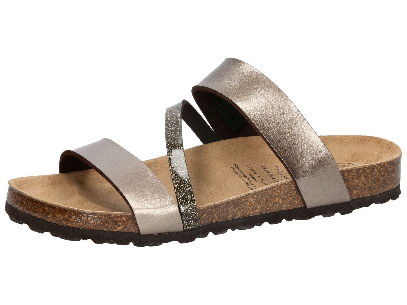 Lico Pantolette Bioline Glitter Hausschuh