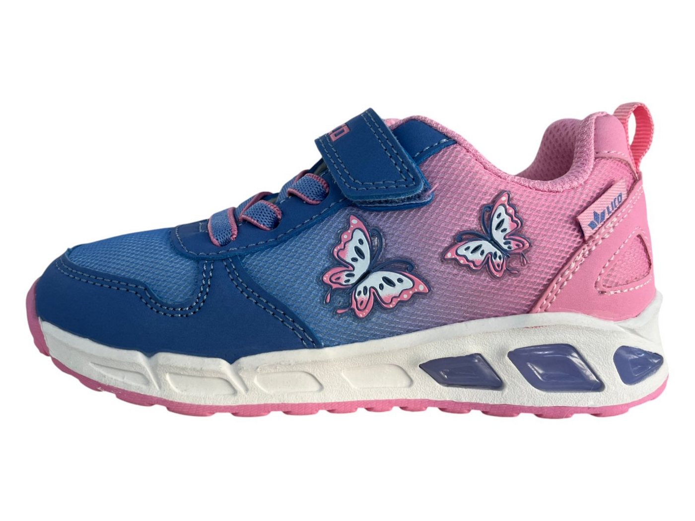 Lico Sneaker Blinky Girl 300279-1071 blau/rosa/weiss Sneaker