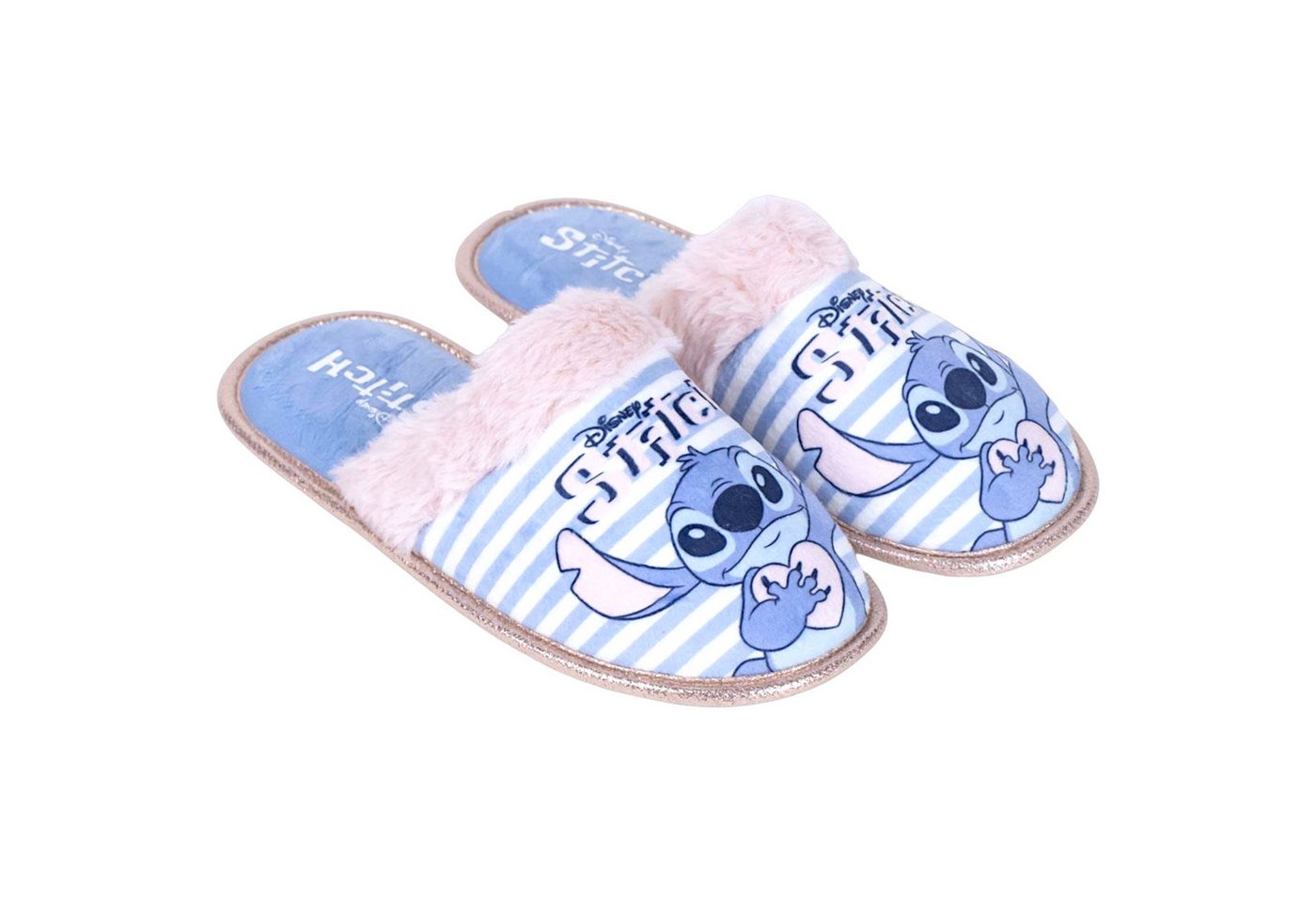 Cerdá Disney Stitch mit Glitzer Hausschuh Mädchen Slipper Pantoffel Gr. 30-37