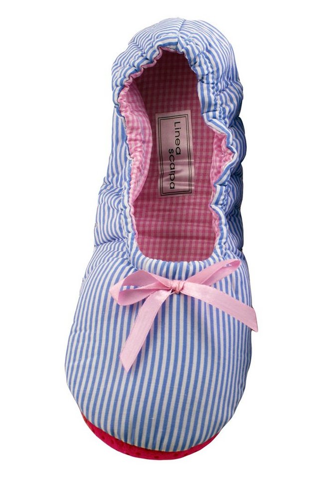 Linea Scarpa Sunny Stripes Damen Hausschuh Ballerinas Schlappen
