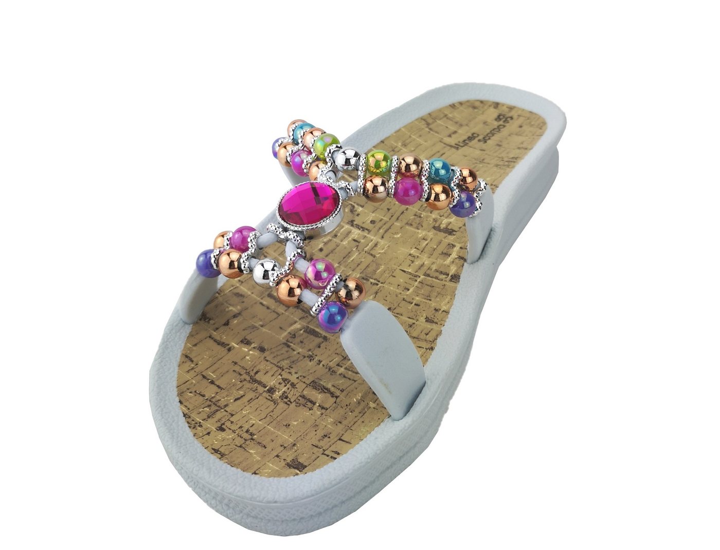 Linea Scarpa Syros modische Badeschuhe Pantoletten mit Fußbett Damen Schlappen