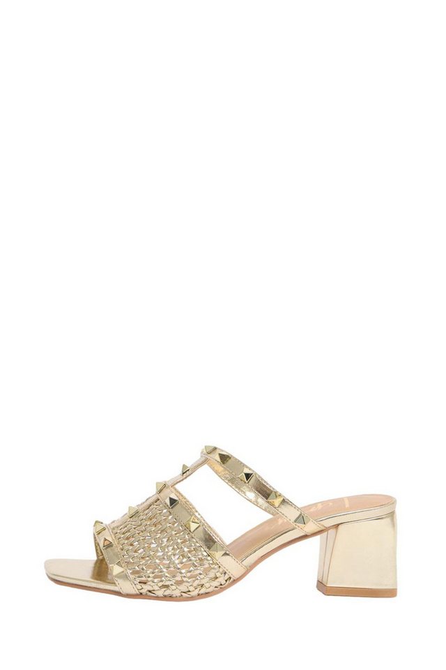 Lipsy Blockabsatz-Pantoletten Pantolette (1-tlg) (gold)