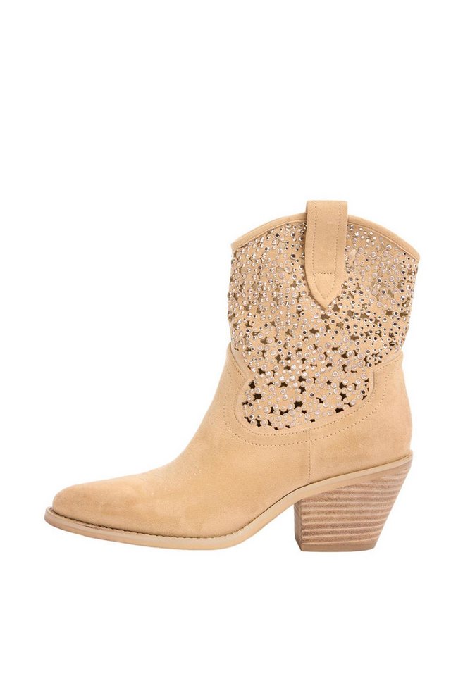 Lipsy Cowboystiefel, Velourskunstleder mit Cutout Westernstiefel (1-tlg)