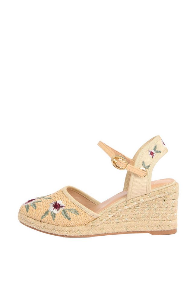 Lipsy Espadrilles mit Blumenspitze und Keilabsatz Keilsandalette (1-tlg)