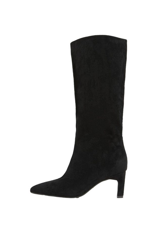 Lipsy Kniehohe Lederstiefel mit Kitten-Heel-Absatz Stiefel (1-tlg) (schwarz)