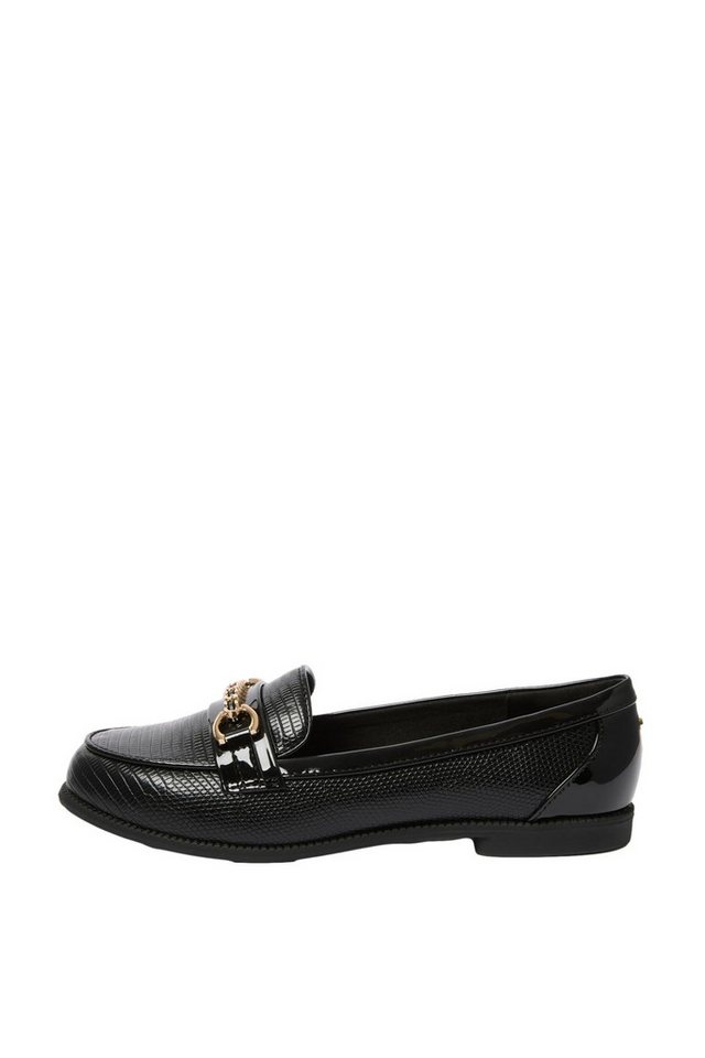 Lipsy Loafer in Kroko-Lackoptik mit Kettendetail Loafer (1-tlg)
