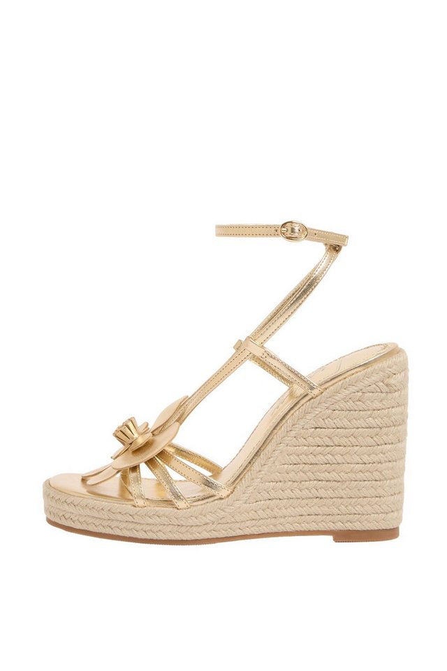 Lipsy Sommer-Espadrilles mit Keilabsatz Keilsandalette (1-tlg) (gold)