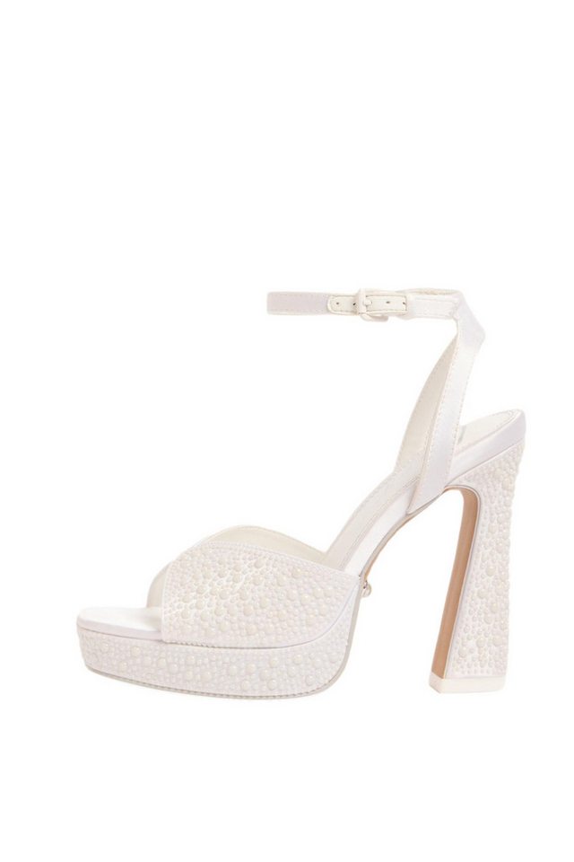 Lipsy verzierte Plateau-Sandaletten, Brautmode Sandalette (1-tlg) (weiß)