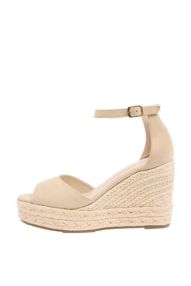 Lipsy zehenfreie Canvas-Espadrilles mit Keilabsatz Keilsandalette (1-tlg)