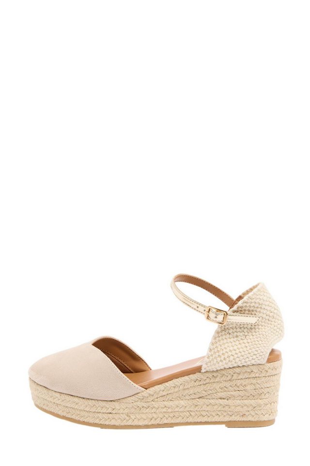 Lipsy zweiteilige Espadrilles, Kunstveloursleder Keilsandalette (1-tlg)