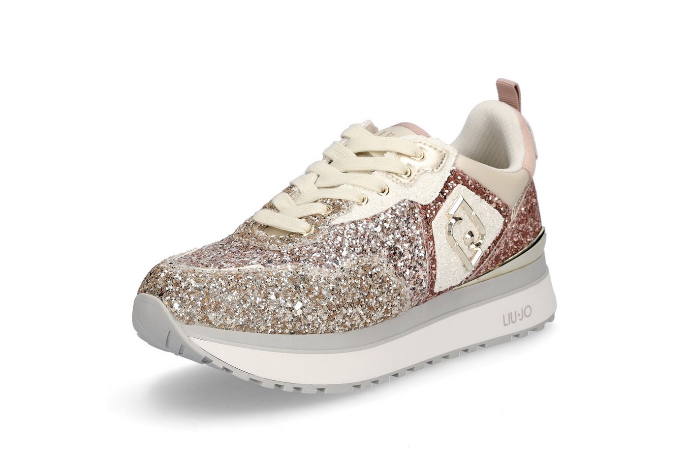 Liu Jo Damen Sneaker Maxi Wonder 01 gold kupfer Sneaker