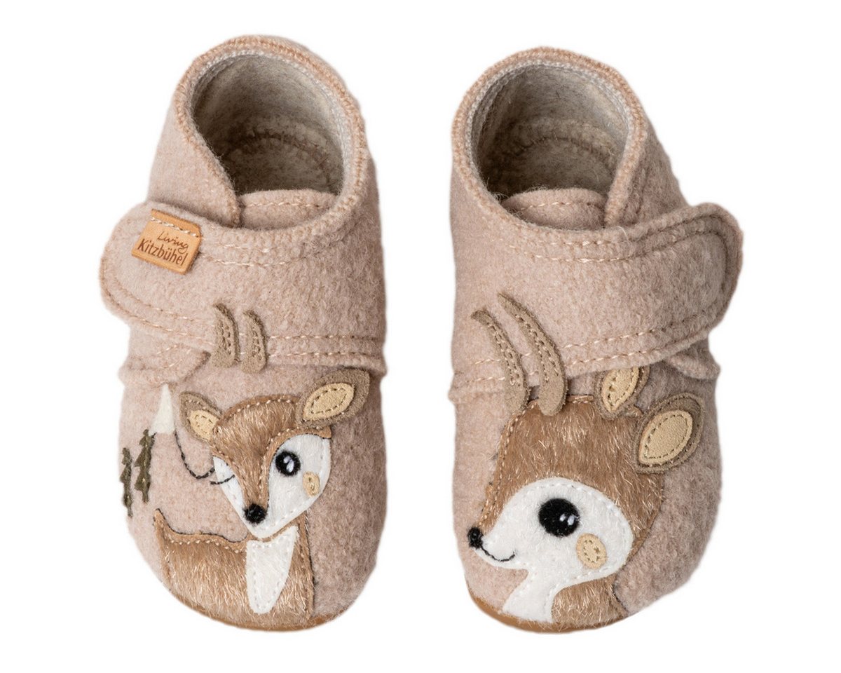 Living Kitzbühel Schurwolle Hausschuh (1-tlg) Hausschuh - Weiter Klettverschluss