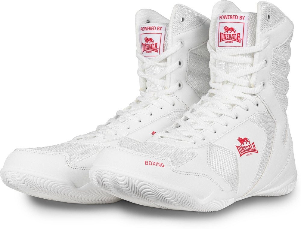 Lonsdale Heskin Boxschuh (weiß/rot)