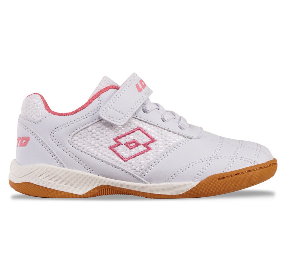 Lotto Hallenschuh - mit nicht-färbender Sohle (weiß/rosa)