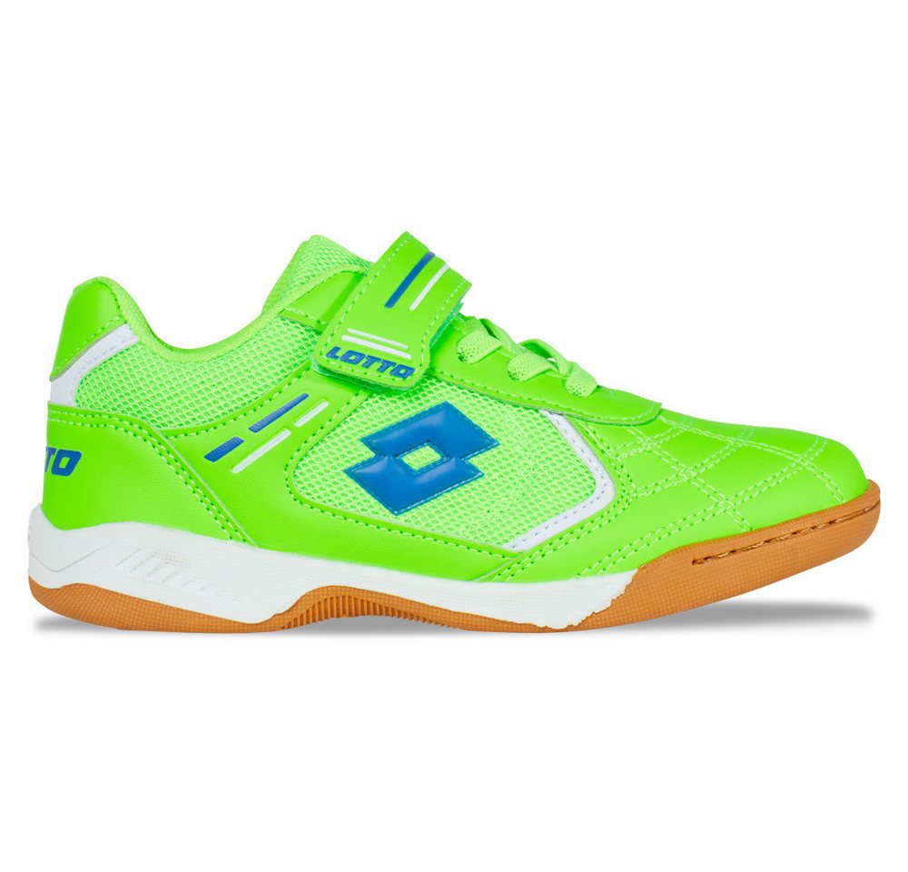 Lotto Hallenschuh - mit nichtfärbender Sohle (grün/blau)