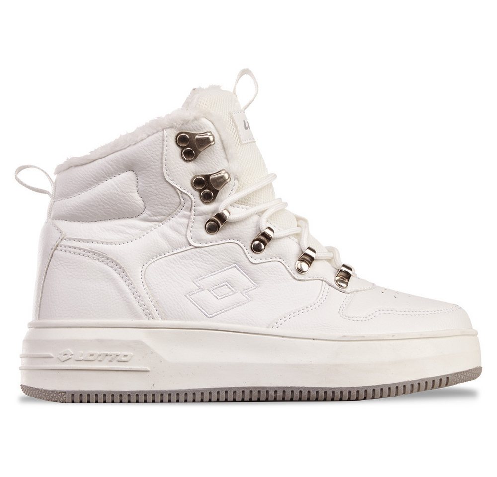 Lotto Sneaker - mit Metal-Hooks für komfortables Schnüren (weiß/grau)