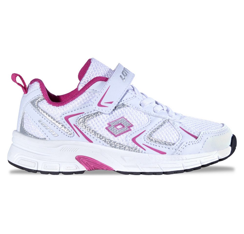 Lotto Sneaker - ohne Schnüren: mit Elastiksenkeln! (weiß/rosa)