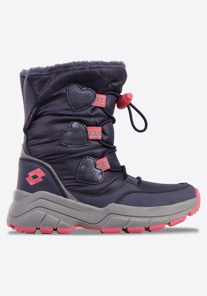 Lotto Winterboots Winterschuhe, Winterstiefel, Snowboots, wasserdicht & gefüttert (blau/rosa)