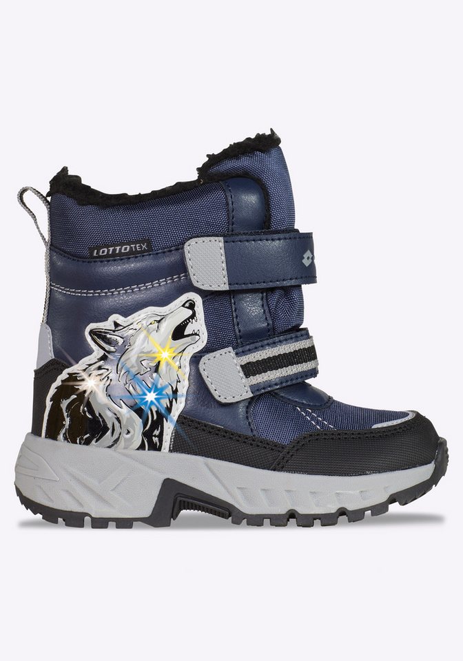 Lotto Winterboots Winterschuhe, Winterstiefel, wasserdicht & mit Blinkfunktion