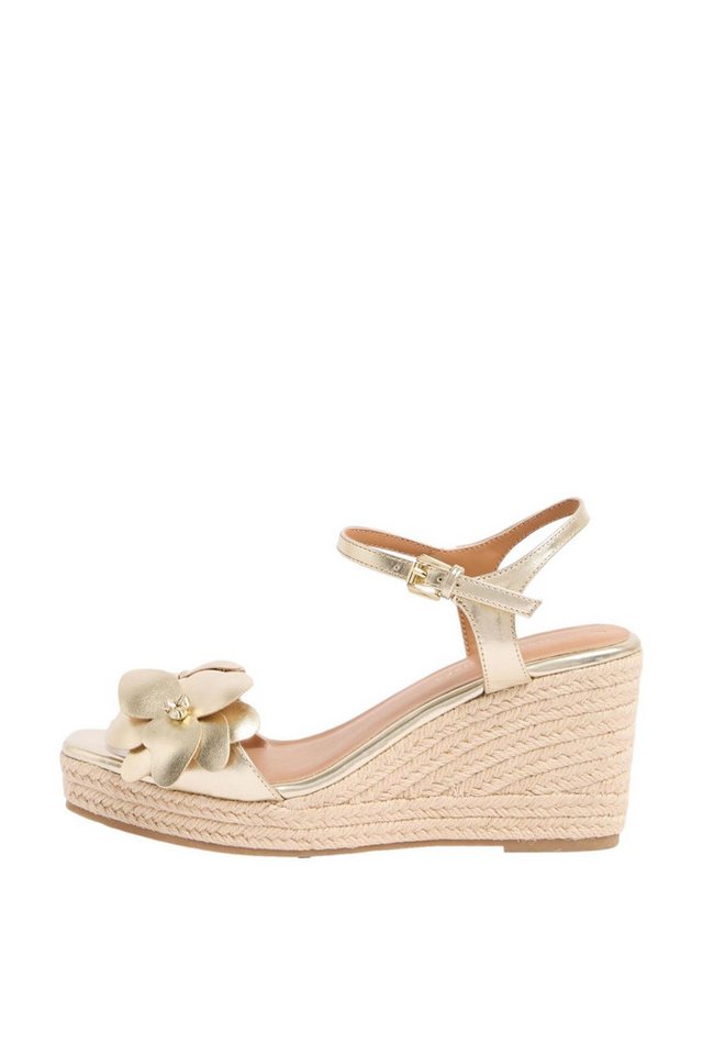 Love & Roses mittelhohe Keilabsatzschuhe Keilsandalette (1-tlg) (gold)