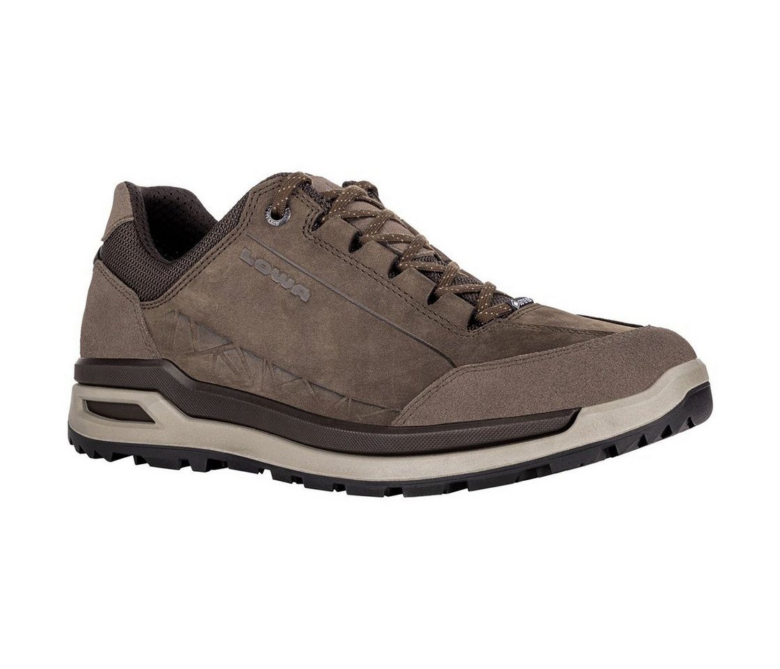 Lowa Alltag-Travelschuhe Bellagio Low GTX (Nubukleder, wasserdicht) Wanderschuh (braun)