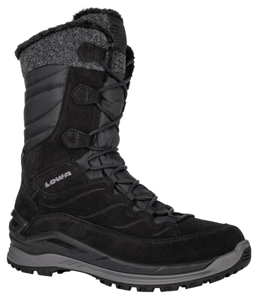 Lowa Barina EVO GTX (Veloursleder, wasserdicht) schwarz/anthrazit Damen Winterstiefel