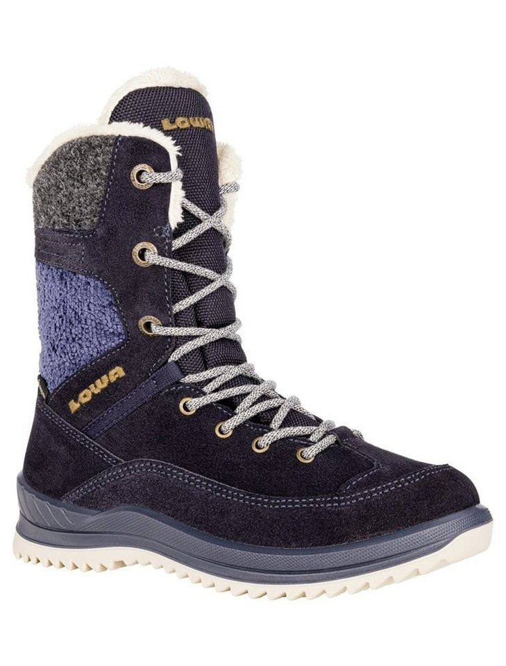 Lowa Bianca High GTX (Veloursleder/Textil, wasserdicht) navyblau Kinder Winterstiefel