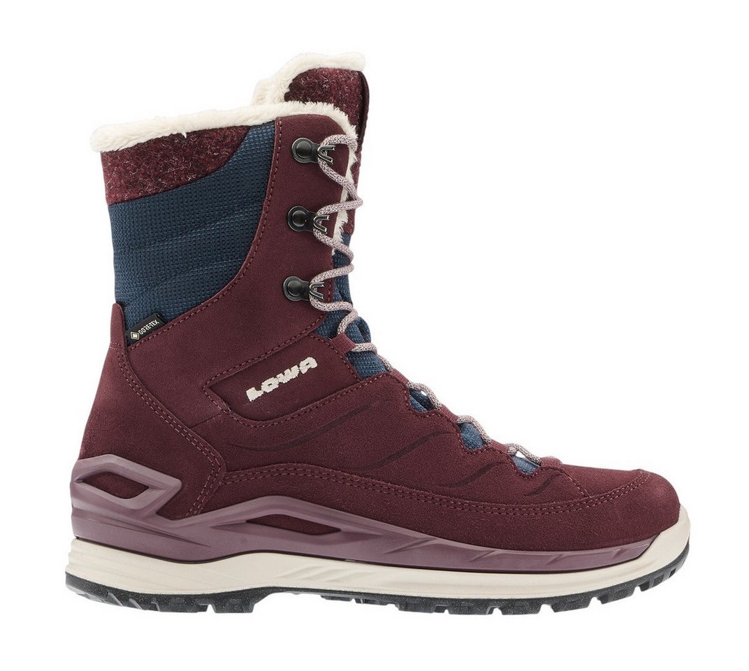 Lowa Calceta EVO GTX (Veloursleder, wasserdicht) 2025 rot/navyblau Damen Winterstiefel