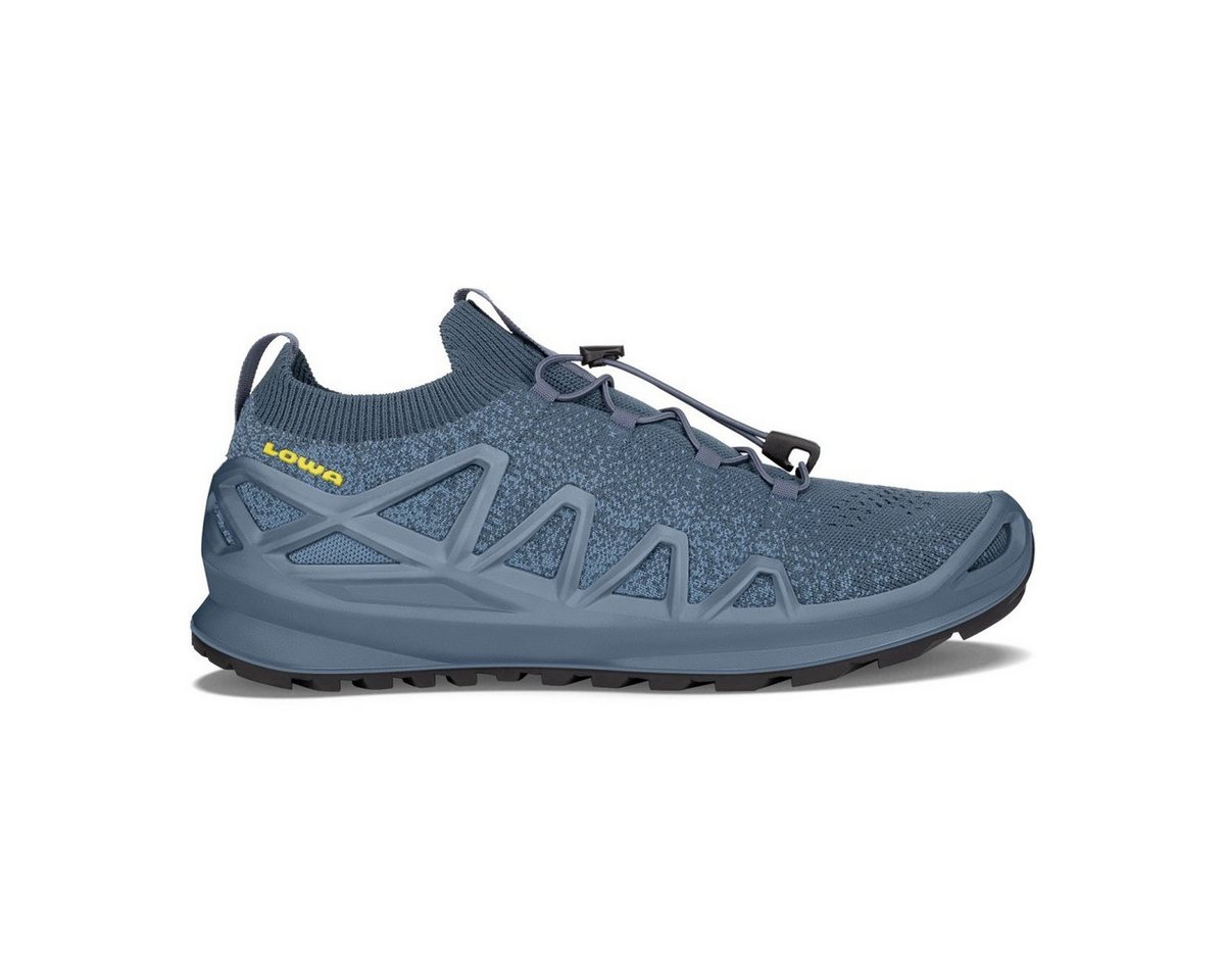 Lowa Fusion Low (Strickmaterial, sockenähnlicher Einstieg) blau/senfgelb Sneaker