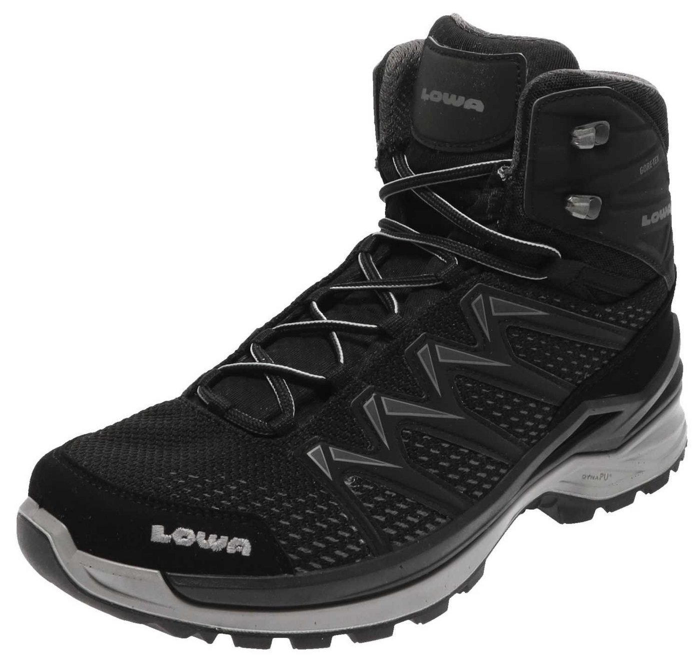 Lowa Herren Wanderstiefel Innox PRO GTX MID wasserdichter Hikingstiefel Schwarz Outdoorschuh