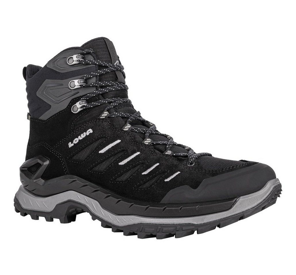 Lowa Innovo Mid GTX (All-Terrain, Veloursleder, wasserdicht) schwarz/grau Wanderschuh