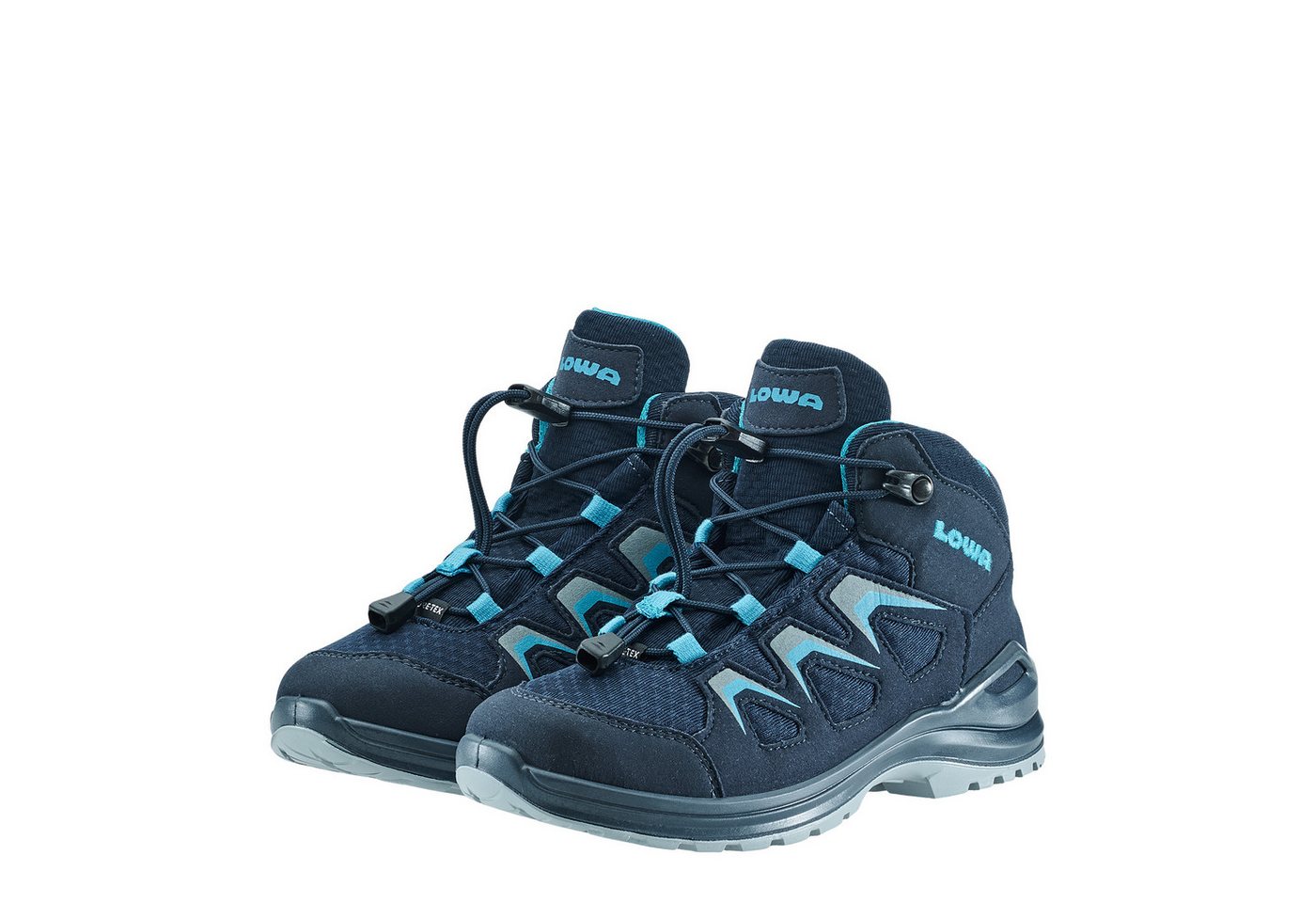Lowa INNOX EVO GTX QC JR Wanderschuh wasserdicht, winddicht,atmungsaktiv dank GORE-TEX Membrane (blau)