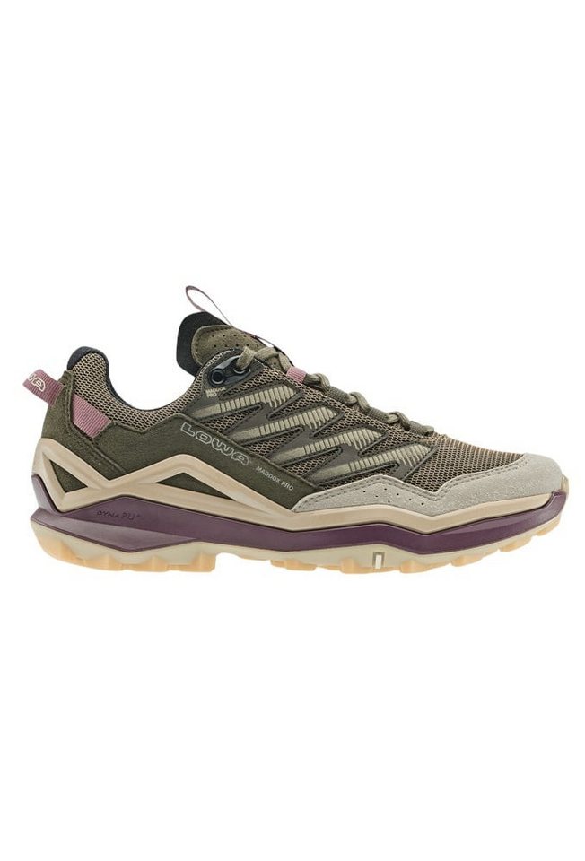 Lowa Maddox Pro Low (Fast-Hiking, Textil/Synthetik) braun/rosa Damen Wanderschuh