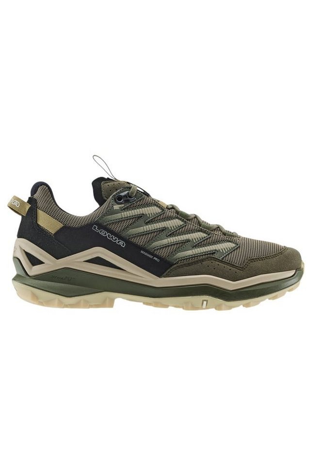 Lowa Maddox Pro Low (Fast-Hiking, Textil/Synthetik) schwarz/olive Herren Wanderschuh