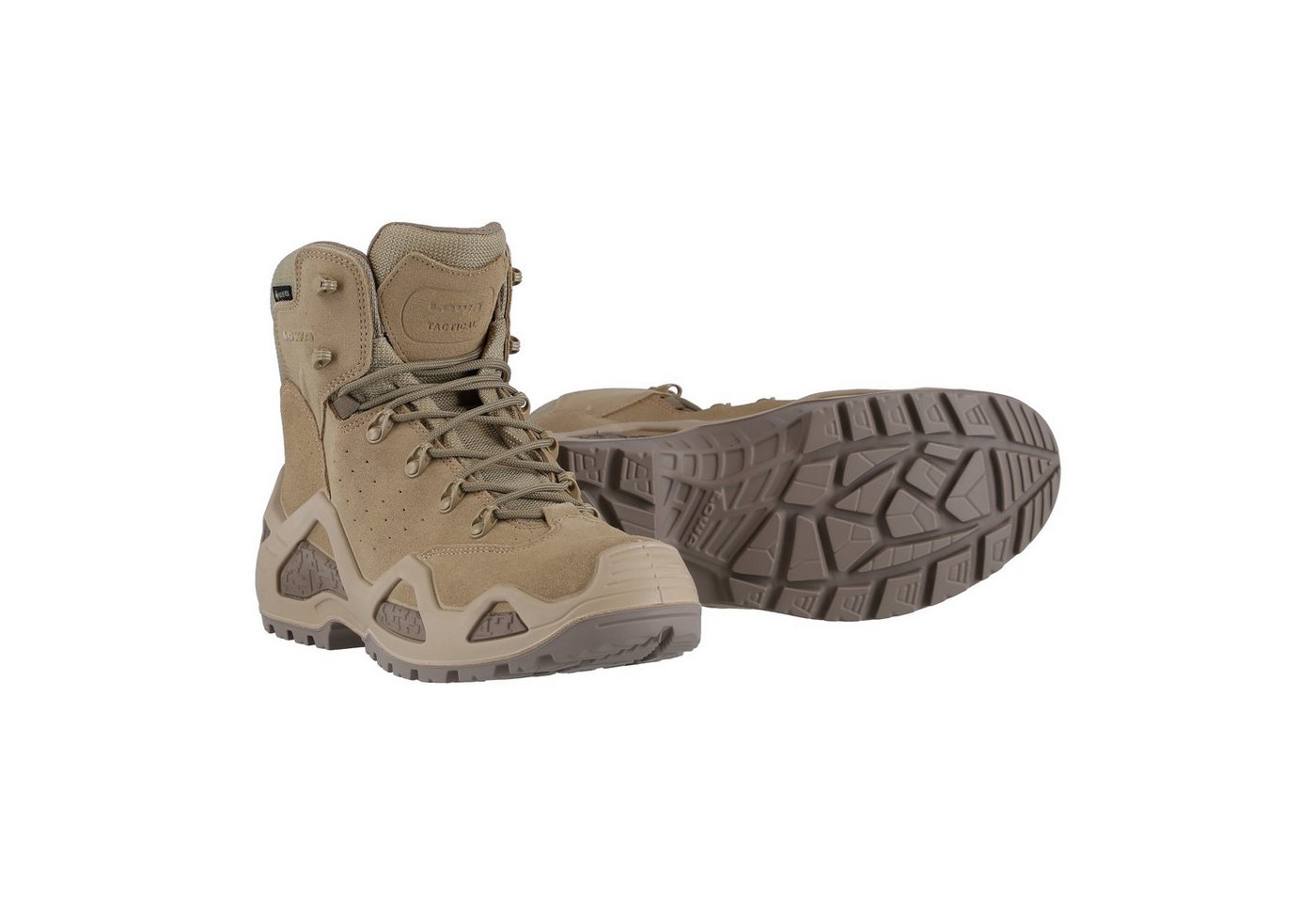 Lowa Military-Stiefel-Arbeitsschuhe Z-6S GTX C (Veloursleder, wasserdicht) Wanderschuh (beige)