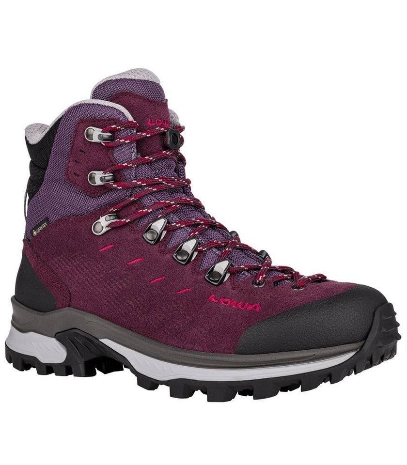 Lowa Randir Mid GTX (Trekking, Veloursleder, wasserdicht) graperot/beere Wanderschuh