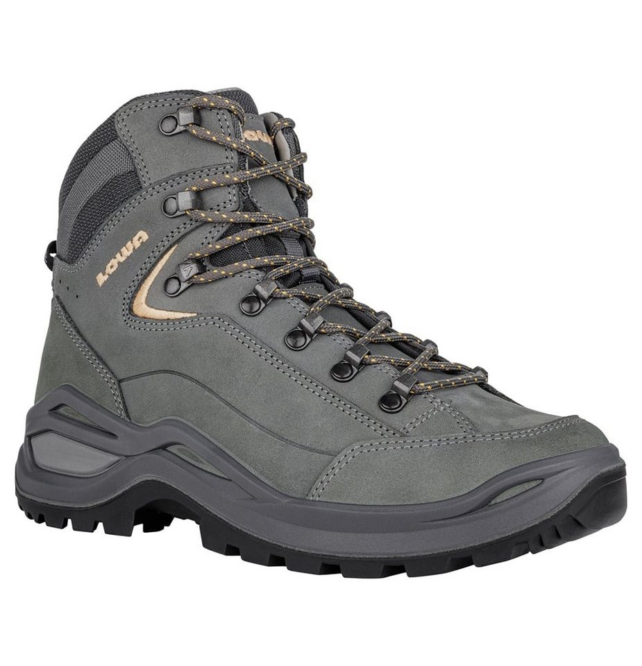 Lowa Renegade EVO LL Mid (All-Terrain, Nubukleder) graphitgrau/aprikose Wanderschuh